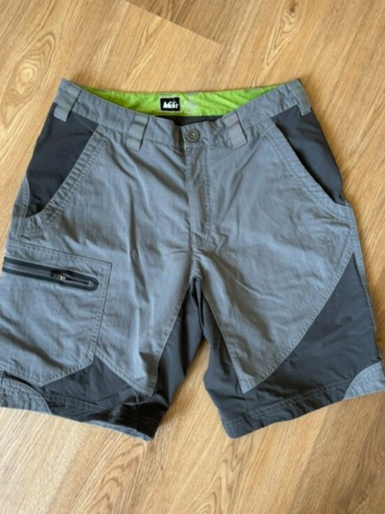 REI Other - REI Mens Cargo Hiking Shorts Gray Nylon EUC 30 Waist